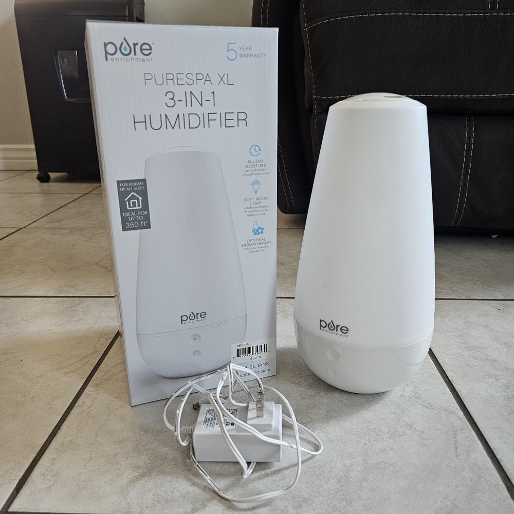 PureSpa XL 3-in-1 Humidifier Aroma Diffuser Nightlight PESPAXL